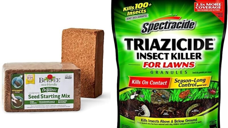 Review: Burpee Organic Coconut Coir Seed Starting Mix & Spectracide Triazicide Insect Killer for Lawns