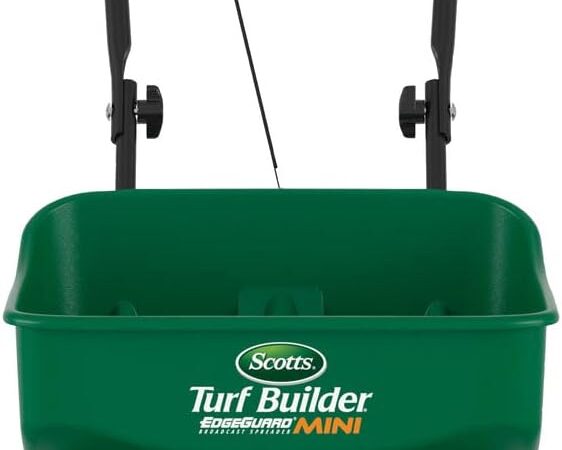 Scotts Turf Builder EdgeGuard Mini Broadcast Spreader Review: Achieve a Lush and Well-Maintained Lawn