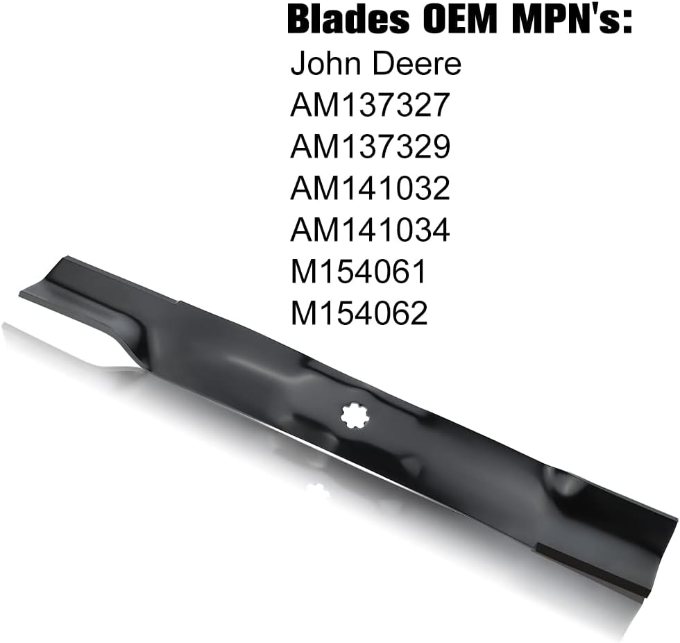 Grasscool X300 42 inch Mower Deck Blades: The Perfect Upgrade for Your JD D105 D110 D125 D130 LT160 LA135 42'' Deck Lawn Tractor