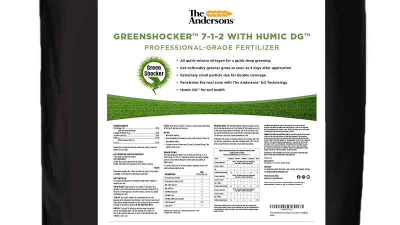 The Andersons Green Shocker 7-1-2 Fertilizer with Humic DG: A Quick Review