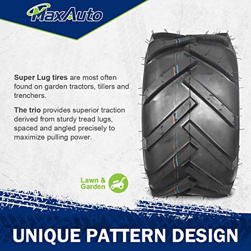 MaxAuto 2 Pcs 18X9.50-8 Lawn Mower Tractor Tires: A Review of Power and Performance
