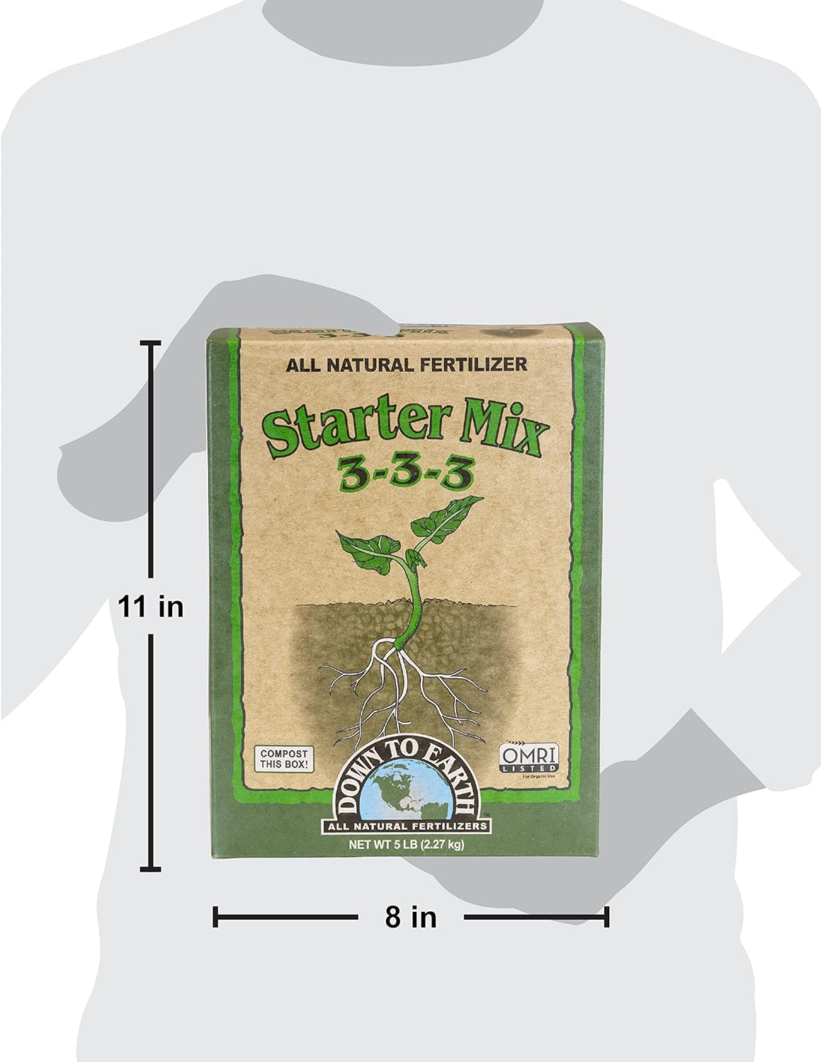 Down to Earth Organic Starter Fertilizer Mix 3-3-3: The Perfect Formula for Thriving Plants